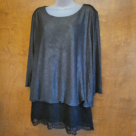 Alfani Tops - Elegant Alfani Evening Tunic Like New XL